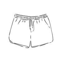 desenho vetorial de shorts vetor