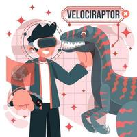 tour virtual conheça o velociraptor vetor