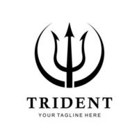 vetor de logotipo tridente