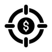 ícone de linha de vetor relacionado a finanças de destino. pixel de traçado editável perfeito.
