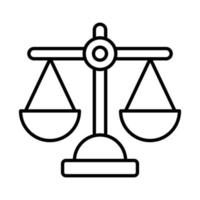 ícone de linha de vetor relacionado a finanças de justiça. pixel de traçado editável perfeito.