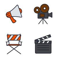 modelo de símbolo de ícone de conjunto de entretenimento para ilustração em vetor de logotipo de coleção de design gráfico e web