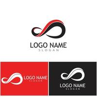 design infinito design de modelo de logotipo de ilustração vetorial de ícone vetor