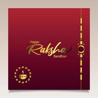 feliz desenho de banner raksha bandhan vetor