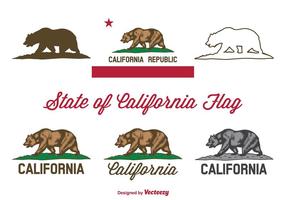 Vetor bandeira da Califórnia