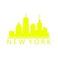 skyline de nova york ilustrado vetor