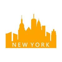 skyline de nova york ilustrado vetor