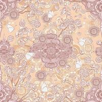 padrão sem emenda vector chinoiserie de casamento de primavera em tons pastel. detalhado high-end luxe elegante boho mão desenhada decorativa ilustração repetitiva. fundo de papel de parede estilo feminino de marca de luxo.