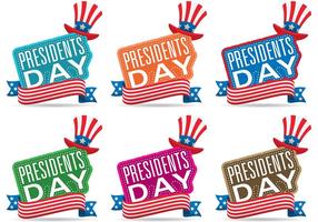 Vetores do dia dos presidentes