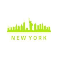 skyline de nova york ilustrado vetor