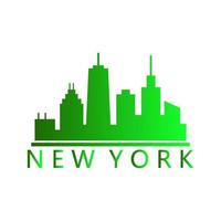 skyline de nova york ilustrado vetor