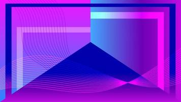 abstrato geométrico. cores gradientes roxas, azuis. lugar para texto vetor