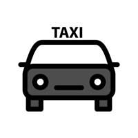 gráfico de ilustração vetorial de ícone de táxi vetor