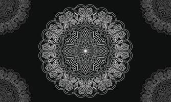 desenho de mandalas. padrão de renda redonda ornamental. vetor