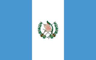 ilustração plana da bandeira da guatemala vetor