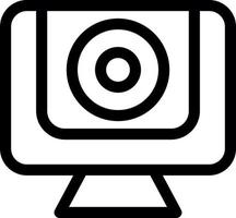 ícone de linha de webcam vetor