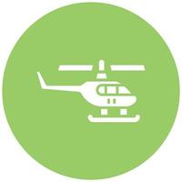 estilo de ícone de helicóptero do exército vetor