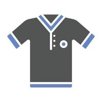 estilo de ícone de camisa esportiva vetor