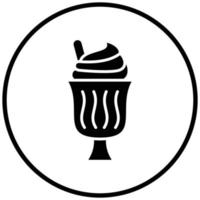 estilo de ícone de sorvete vetor