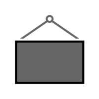 gráfico de ilustração vetorial do ícone da placa de apresentação vetor