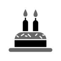 gráfico de ilustração vetorial do ícone do bolo de aniversário vetor