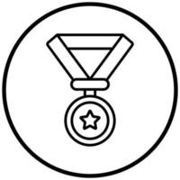 estilo de ícone de medalha vetor