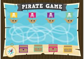 Jogo de jogo de piratas vetoriais