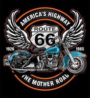 símbolo da rota 66 das motocicletas vetor