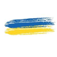 bandeira da ucrânia. bandeira da ucrânia. símbolo nacional. crise no conceito de ucrânia. ilustração vetorial isolada no branco. ficar com a ucrânia vetor