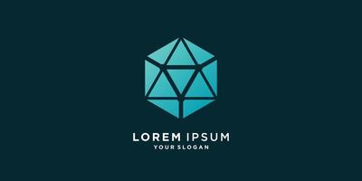 resumo de logotipo de geometria com vetor premium de estilo criativo parte 7