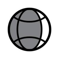 gráfico de ilustração vetorial do ícone do globo vetor