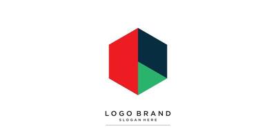 logotipo moderno criativo para empresa, tecnologia, forma, vetor premium colorido parte 6