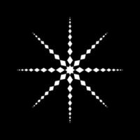 estrela em forma de composição de retângulos para logotipo, decoração ou design gráfico. ilustração vetorial vetor