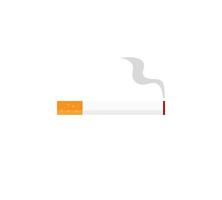 ícone de cigarro fumando. estilo de design plano. ilustração vetorial vetor