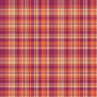 padrão xadrez tartan com textura e cores quentes. vetor