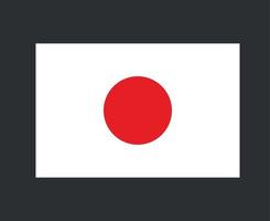 japão bandeira nacional ásia emblema símbolo ícone ilustração vetorial elemento de design abstrato
