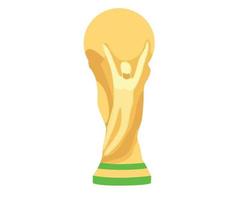 troféu fifa copa do mundo logotipo campeão mundial símbolo ouro design ilustração vetorial abstrata vetor