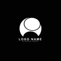 design de logotipo branco criativo vetor