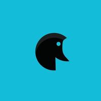 design de logotipo criativo de cor preta vetor