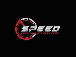 ilustração vetorial de design de logotipo de velocidade vetor