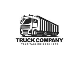 vetor de design de logotipo de caminhão. logotipo de entrega de caminhão