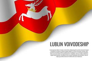 acenando bandeira região da polônia vetor