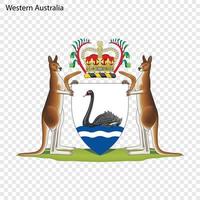 estado emblema da austrália. vetor