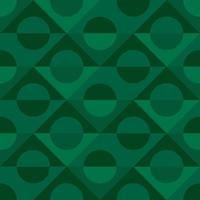 padrão de vetor sem costura, losango geométrico com padrão de círculo na cor verde. padrão incluído na amostra.