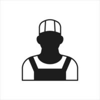 ícone de homem de construção em vetor. logotipo vetor