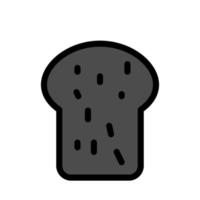 gráfico de ilustração vetorial de ícone de pão vetor