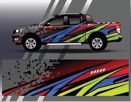 gráficos de decalque de envoltório de carro. corrida de grunge de listra de águia abstrata e fundo esportivo para libré de corrida ou adesivo de vinil de carro de uso diário vetor