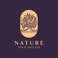 vetor de logotipo de natureza de árvore, ilustração download grátis