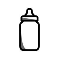 gráfico de ilustração vetorial de ícone de garrafa de leite vetor