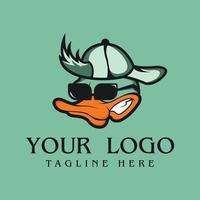 designs de logotipo de pato vetor